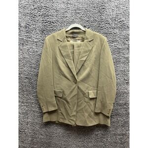 Vintage Marina Rinaldi Blazer‎ Jacket & Pants Set in Tan Brown Size 23